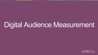 Digital Audience Measurement 
 