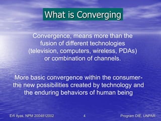 Program Convergence Convergence marketing | PDF