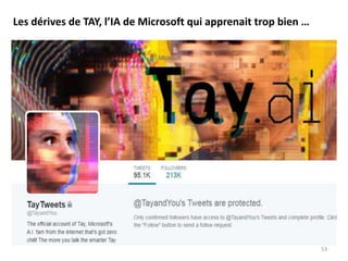Les dérives de TAY, l’IA de Microsoft qui apprenait trop bien …
53
 