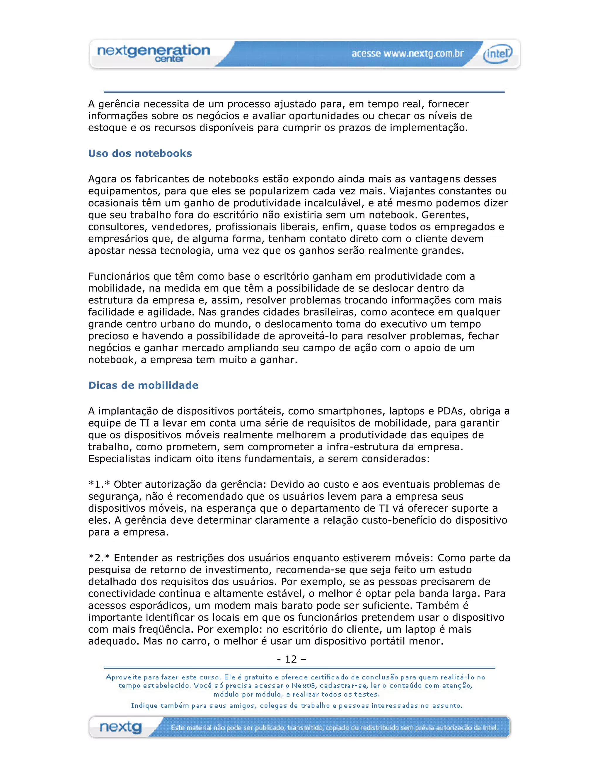 [ ref ] Convergência - Mobilidade