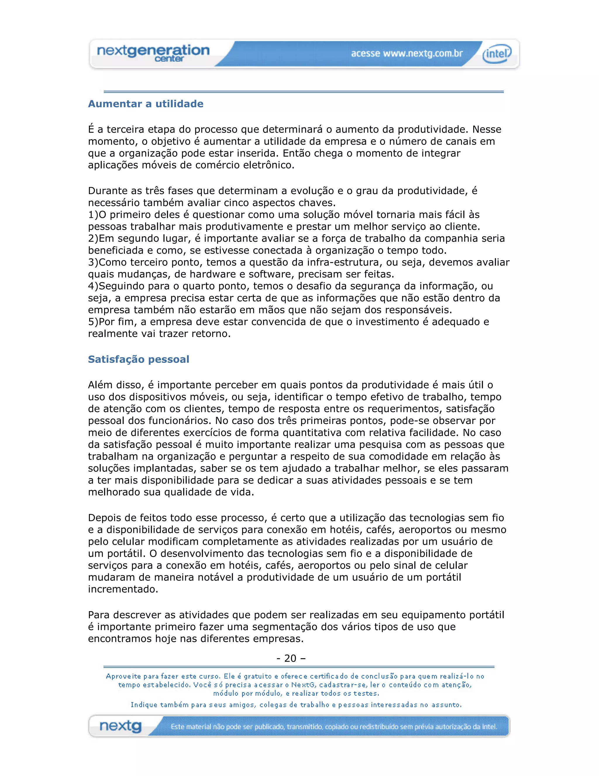 [ ref ] Convergência - Mobilidade