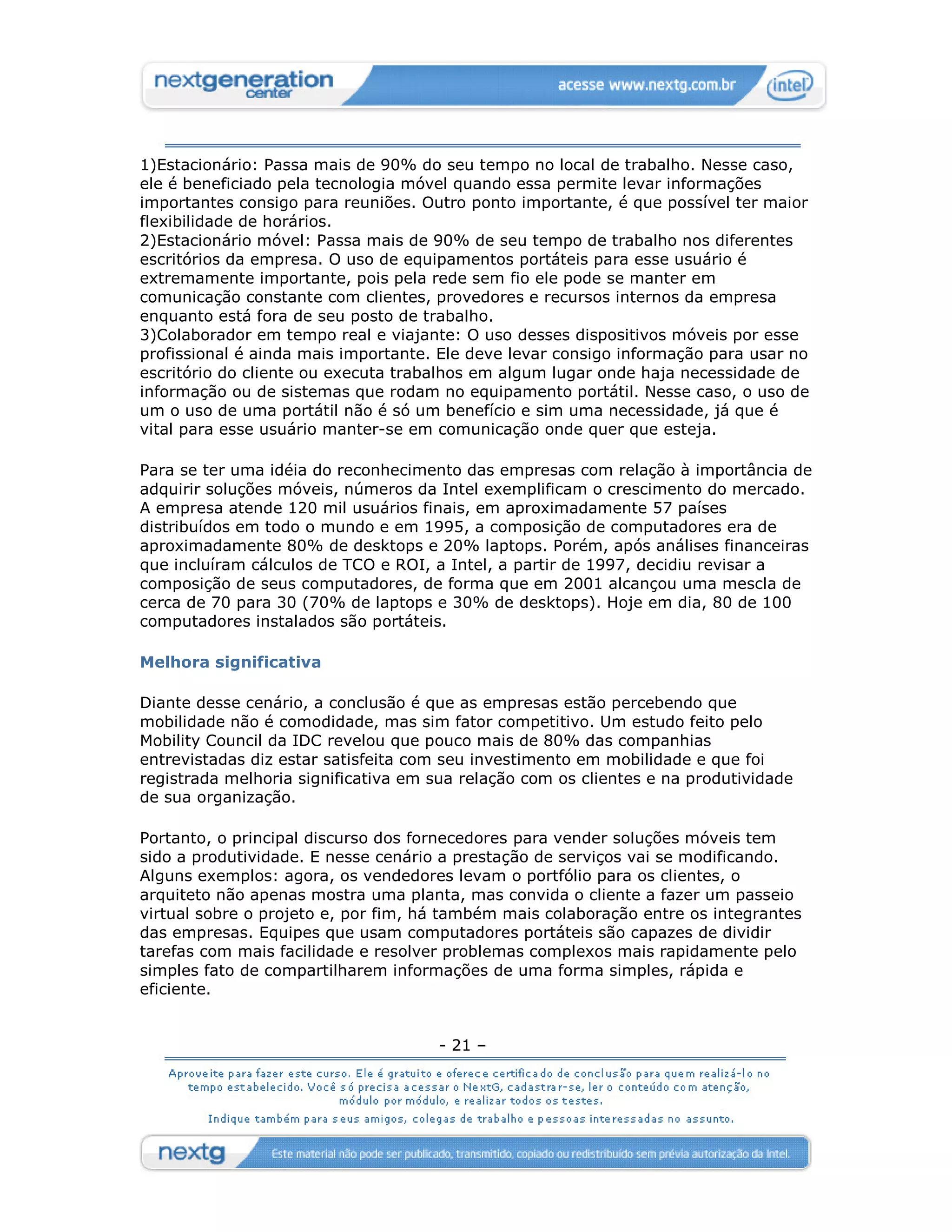 [ ref ] Convergência - Mobilidade