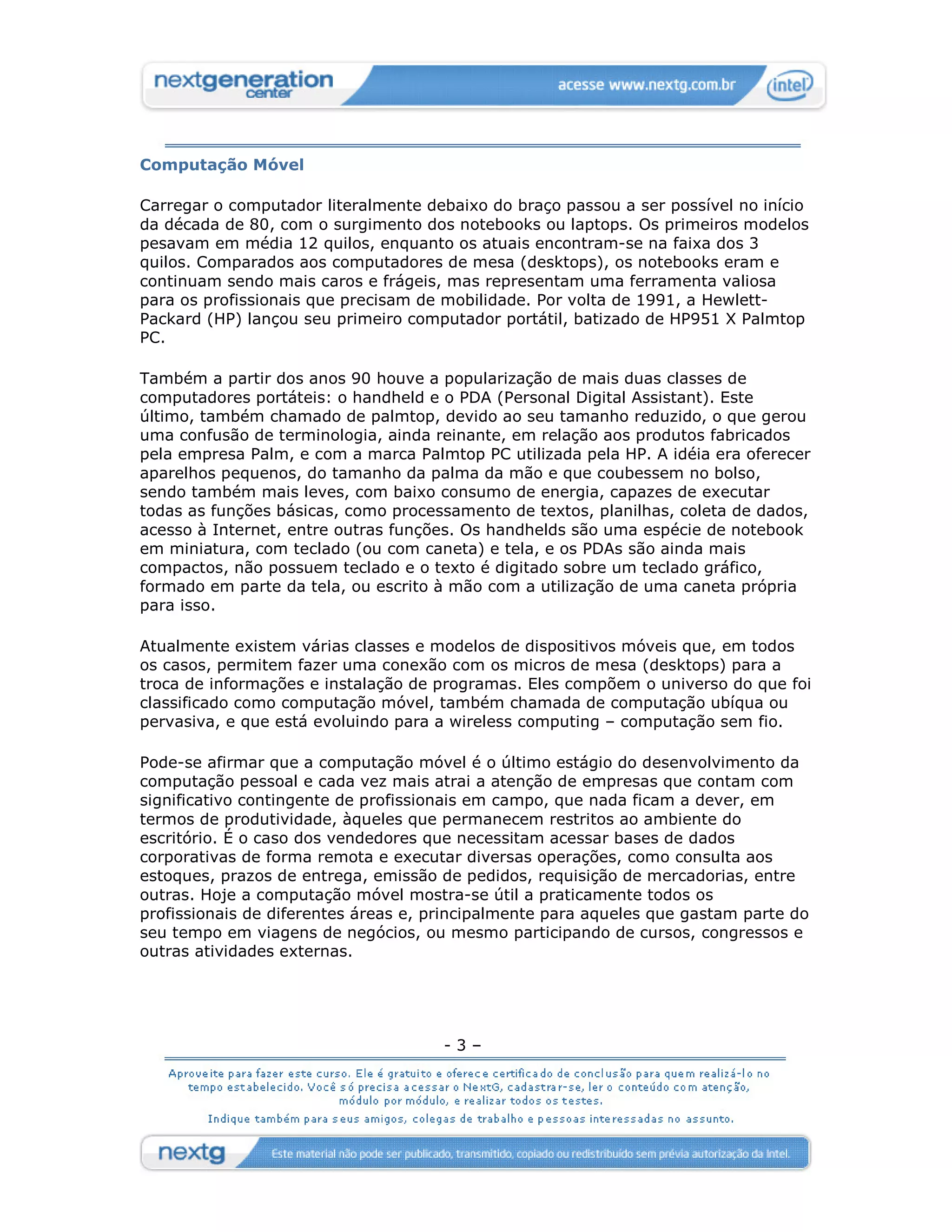 [ ref ] Convergência - Mobilidade