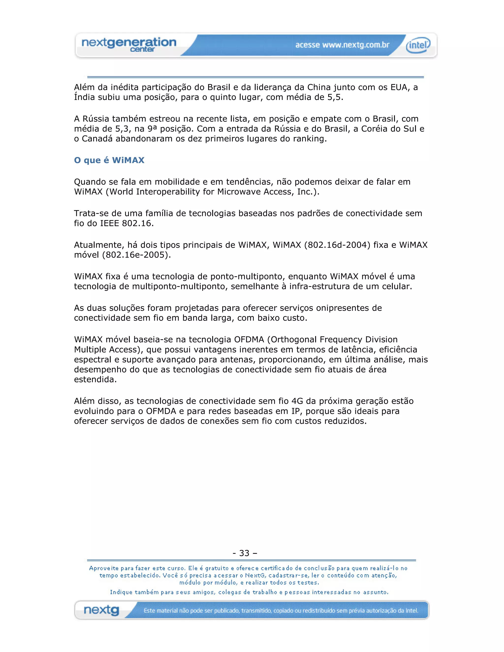 [ ref ] Convergência - Mobilidade