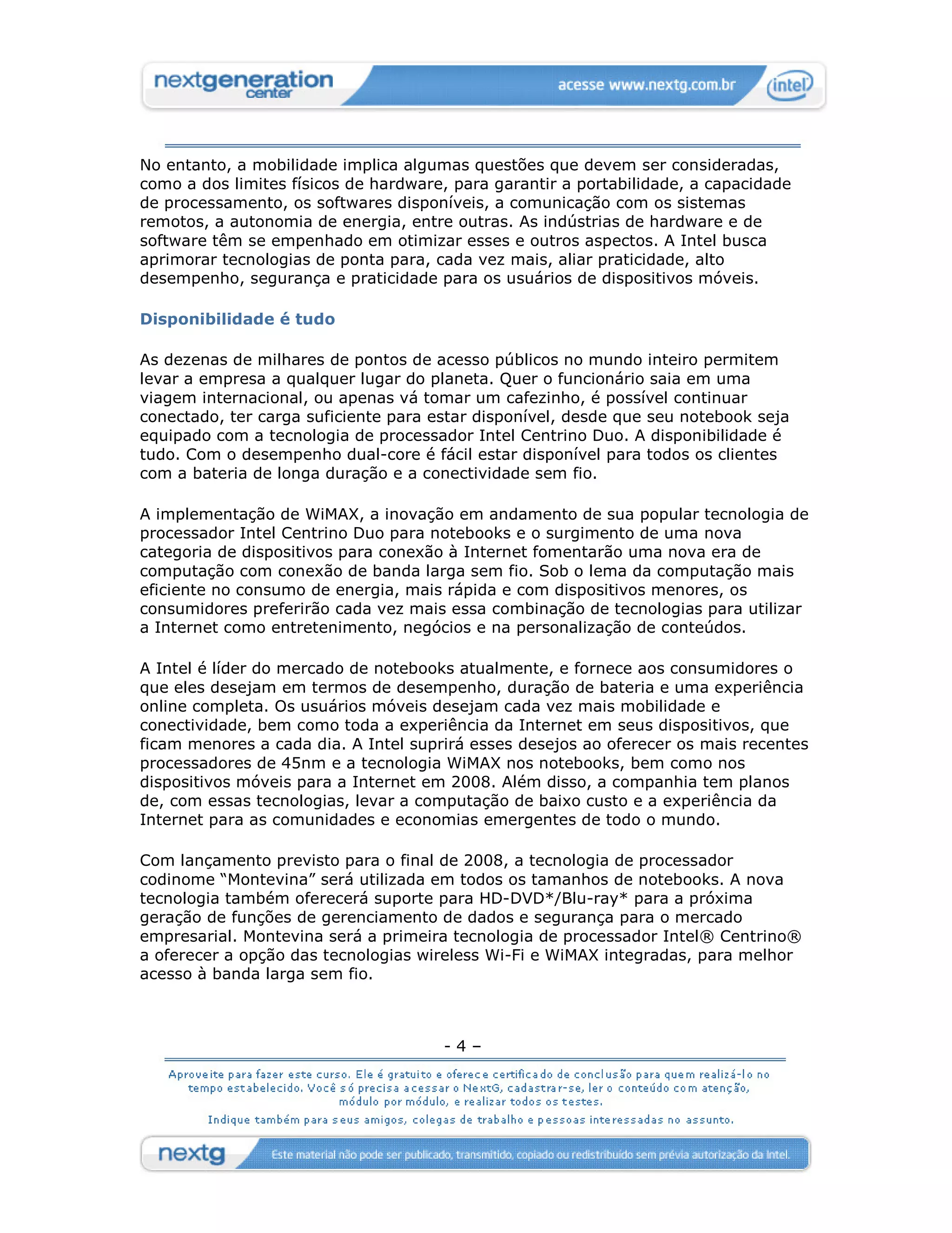 [ ref ] Convergência - Mobilidade