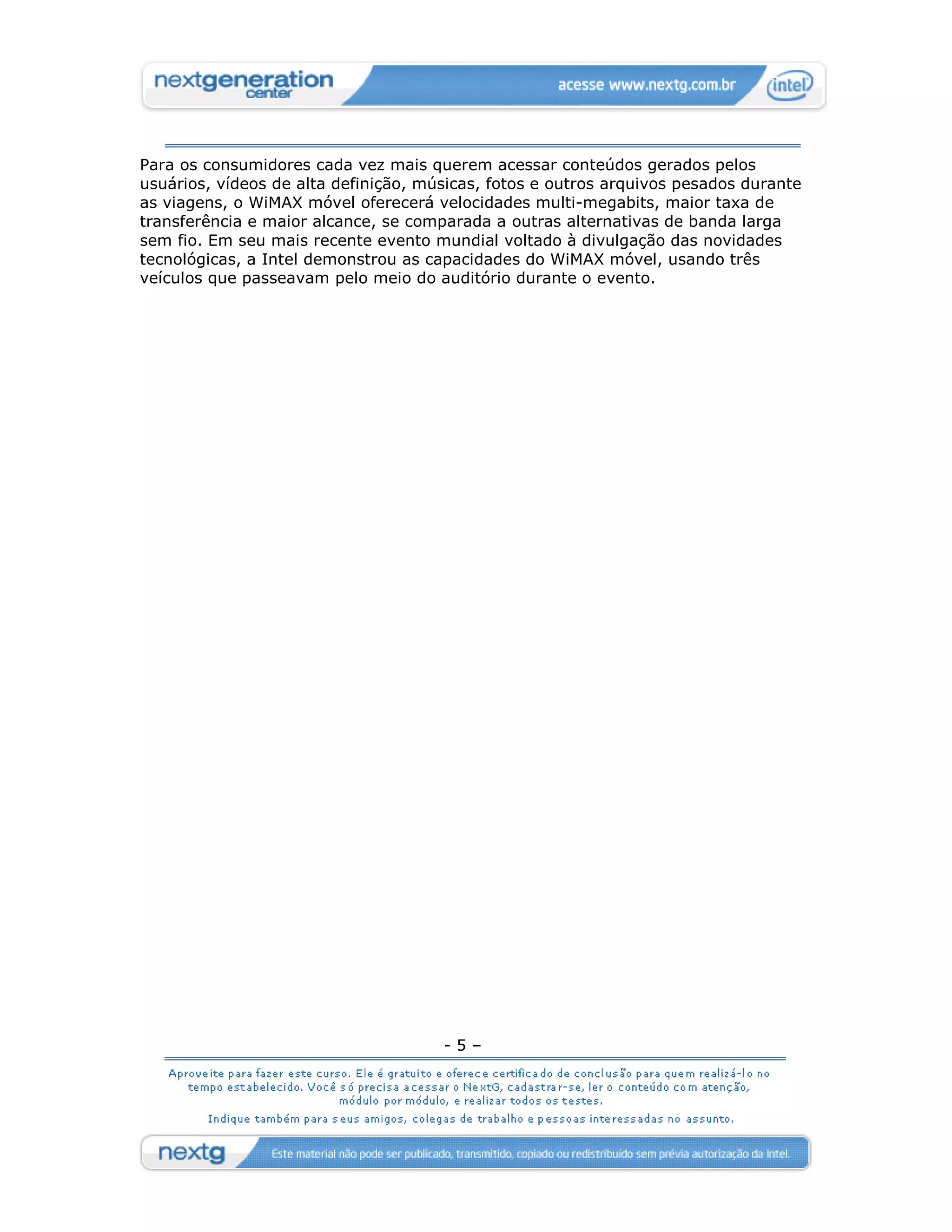 [ ref ] Convergência - Mobilidade