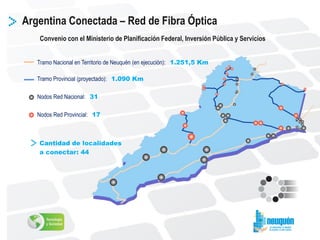 Argentina Conectada – Red de Fibra Óptica
Convenio con el Ministerio de Planificación Federal, Inversión Pública y Servici...