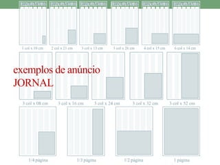 exemplos de anúncio 
JORNAL 
 