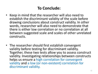 Convergent Validity And Discriminant Validity.ppt
