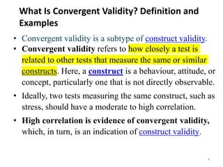 Convergent Validity And Discriminant Validity.ppt