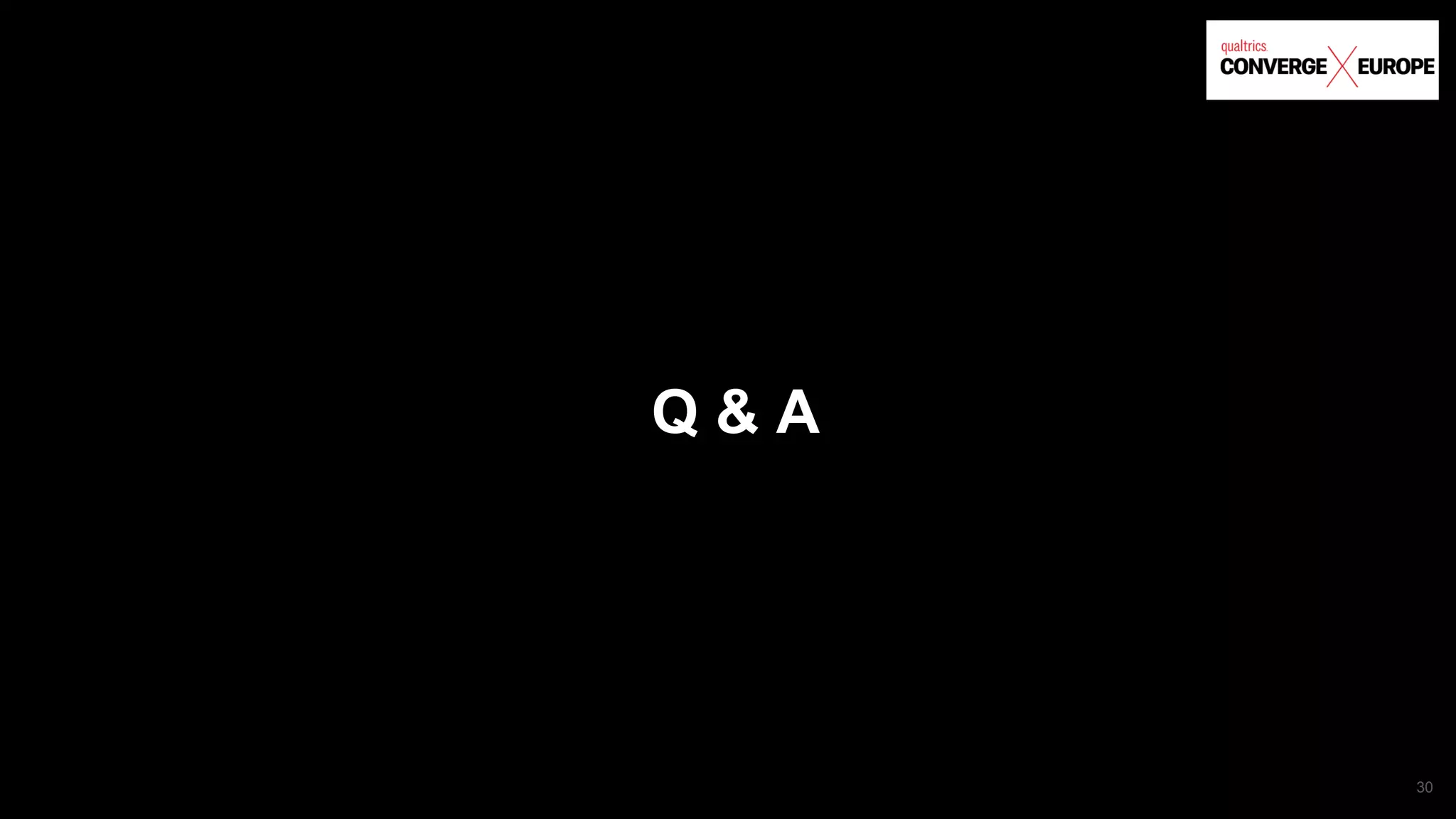 30
Q & A
 