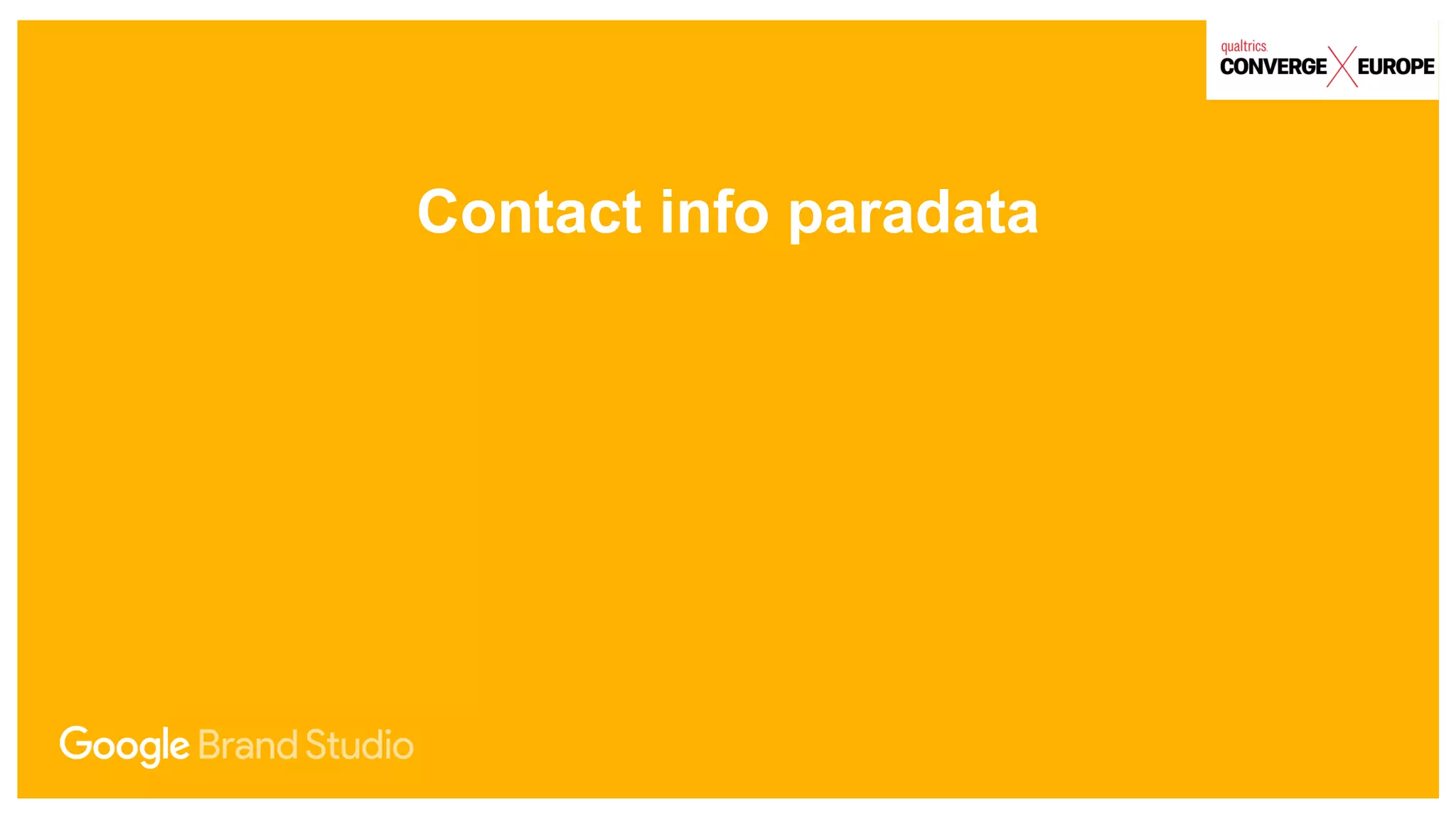 Contact info paradata
 
