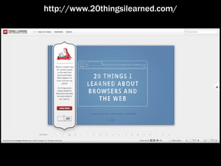 http://www.20thingsilearned.com/
 