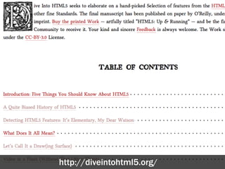 http://diveintohtml5.org/
 