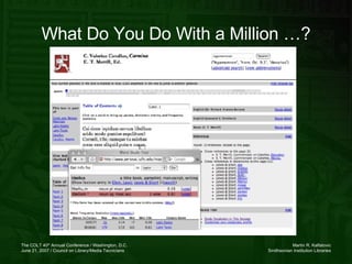 What Do You Do With a Million …? 