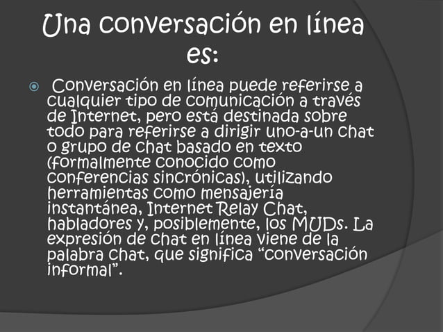 Conversación en línea