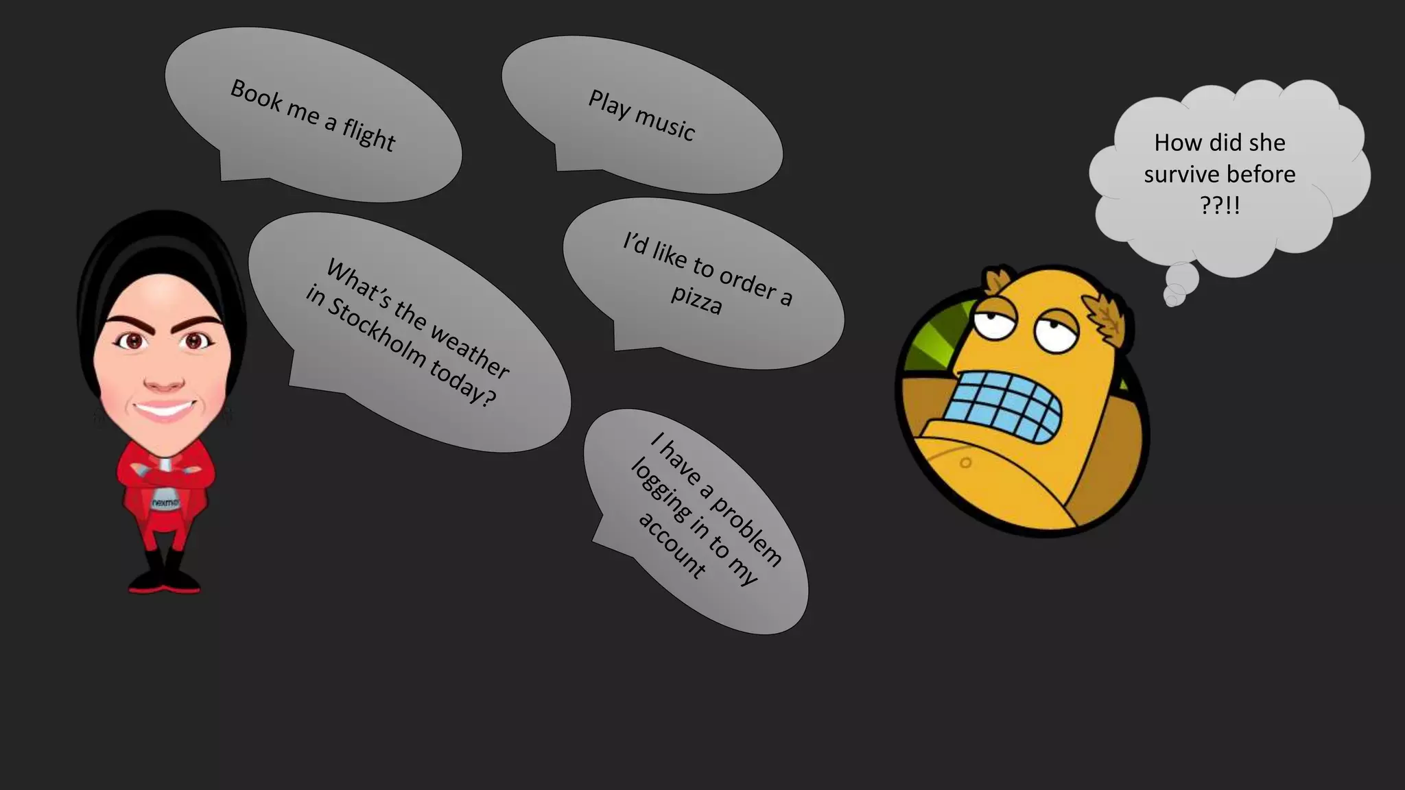 How did she
survive before
??!!
 