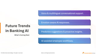 Conversational AI in Banking: Beyond Chatbots to Intelligent Workflows ...