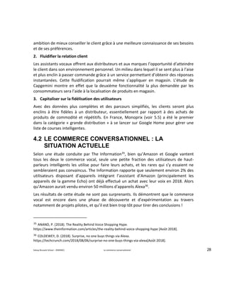Solvay Brussels School – (EMDMC) Le commerce conversationnel 28
ambition de mieux conseiller le client grâce à une meilleu...