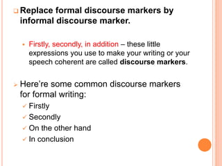 conversational style definition