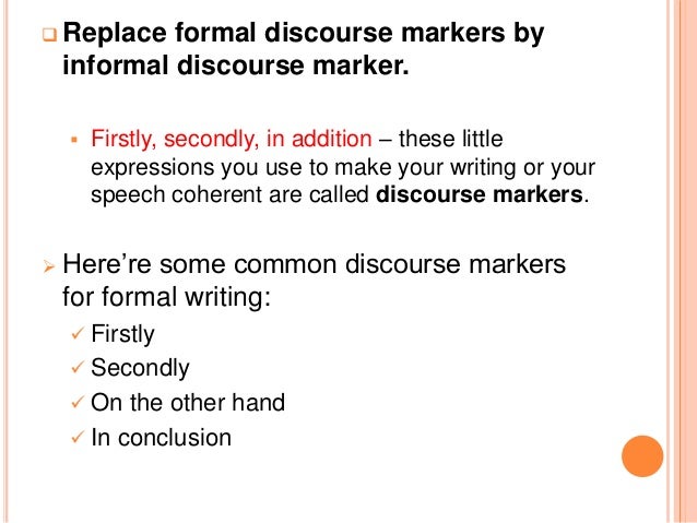 Conversational style writing example picture