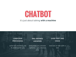 Conversational UI, chatbot, AI - simply explained 