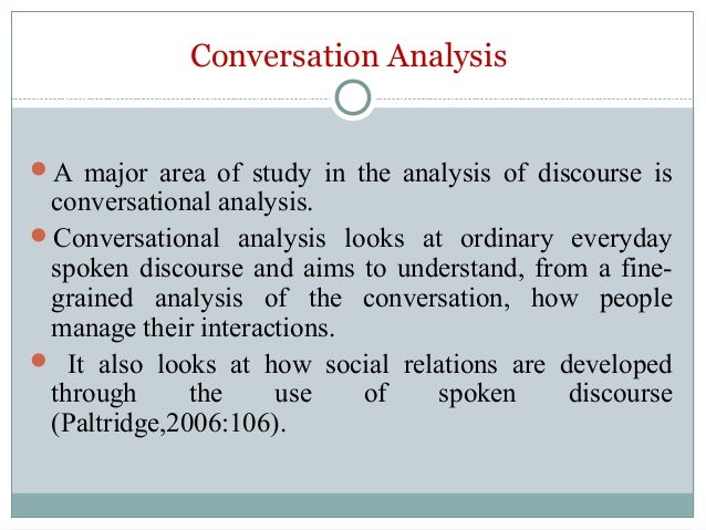 Image result for conversational analysis