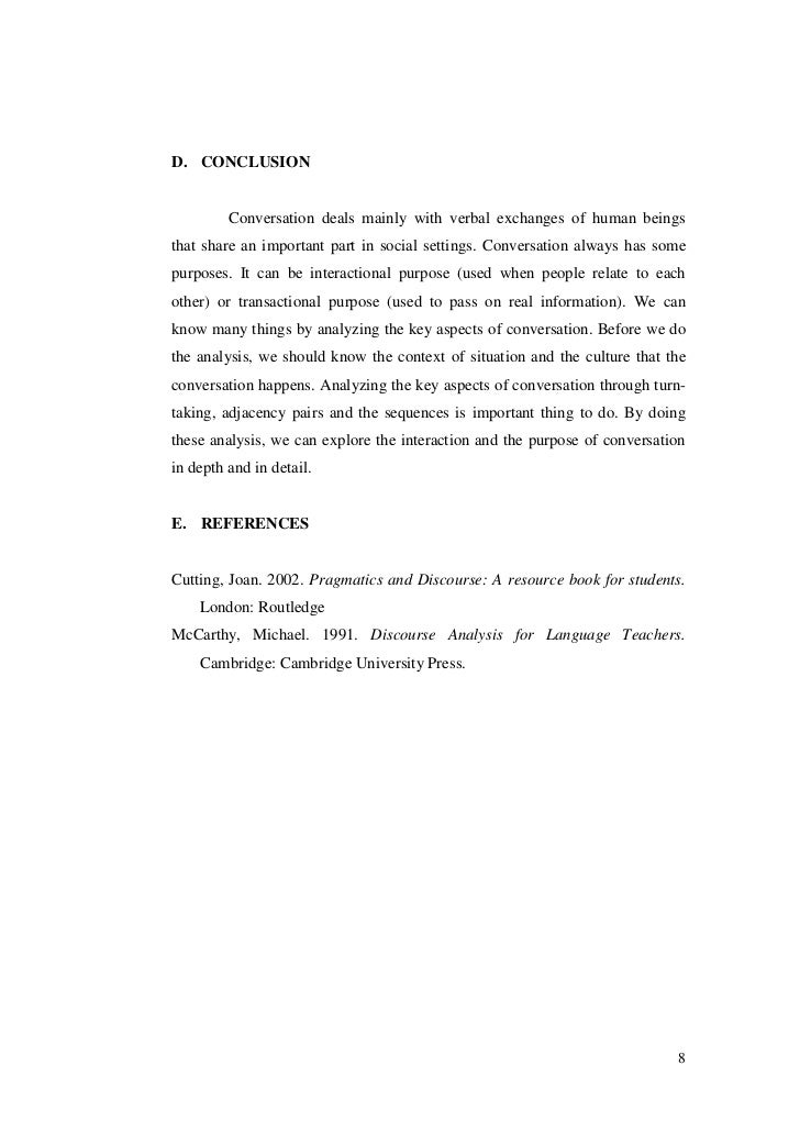 Discourse analysis Essays