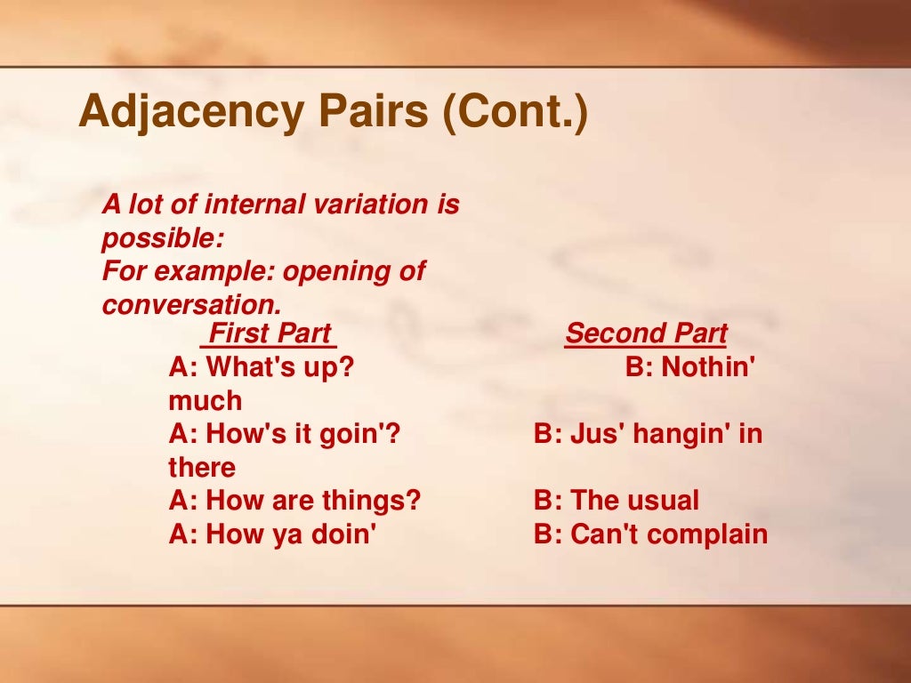 Conversation and preference structure