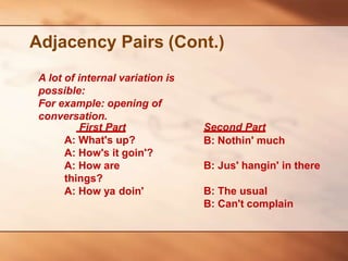 Conversation and preference structure | PPTX
