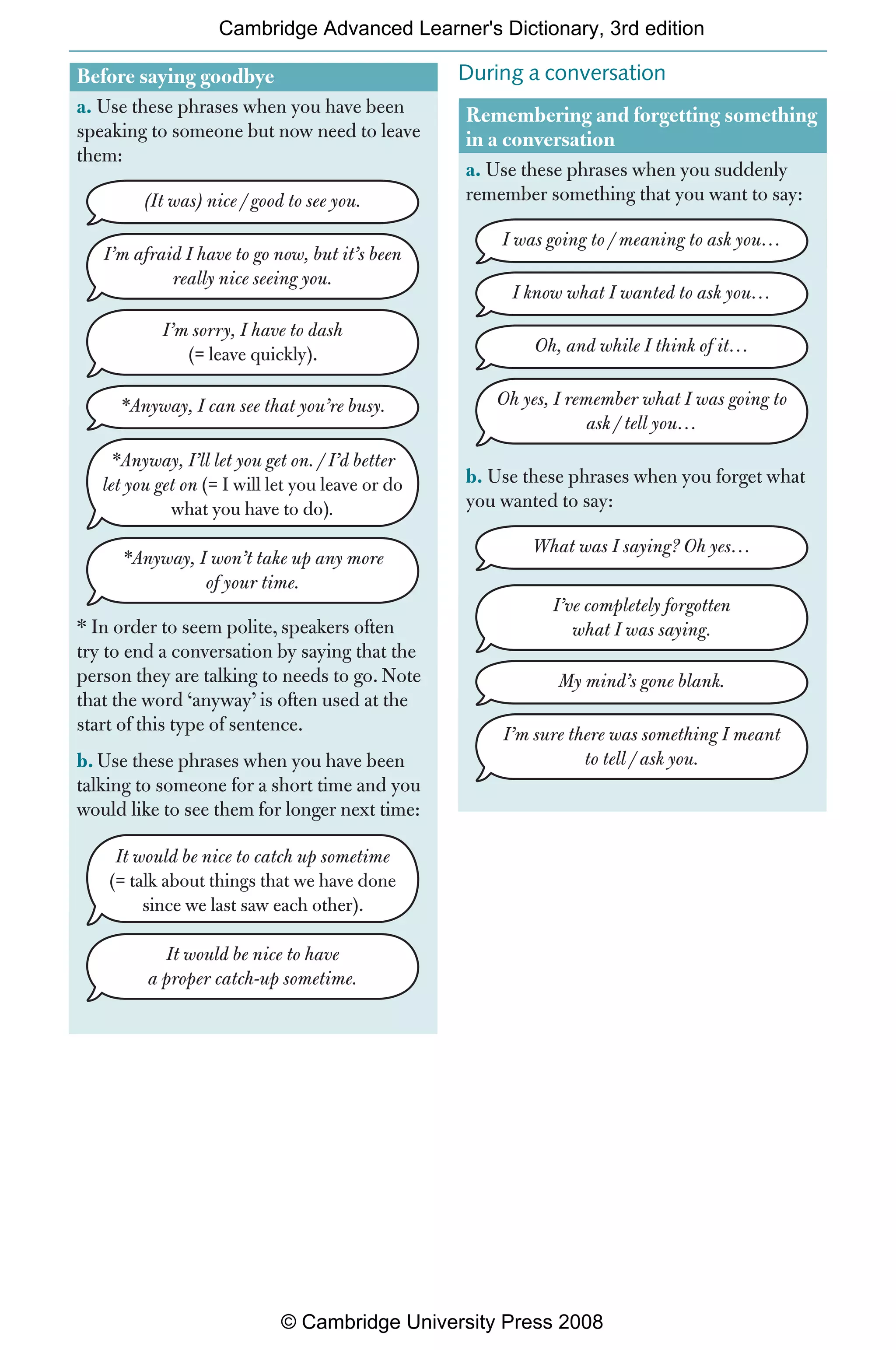 Conversation expressions | PDF