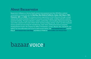 Conversation Index: Mapping the Value of the Social World by Bazaar Voice