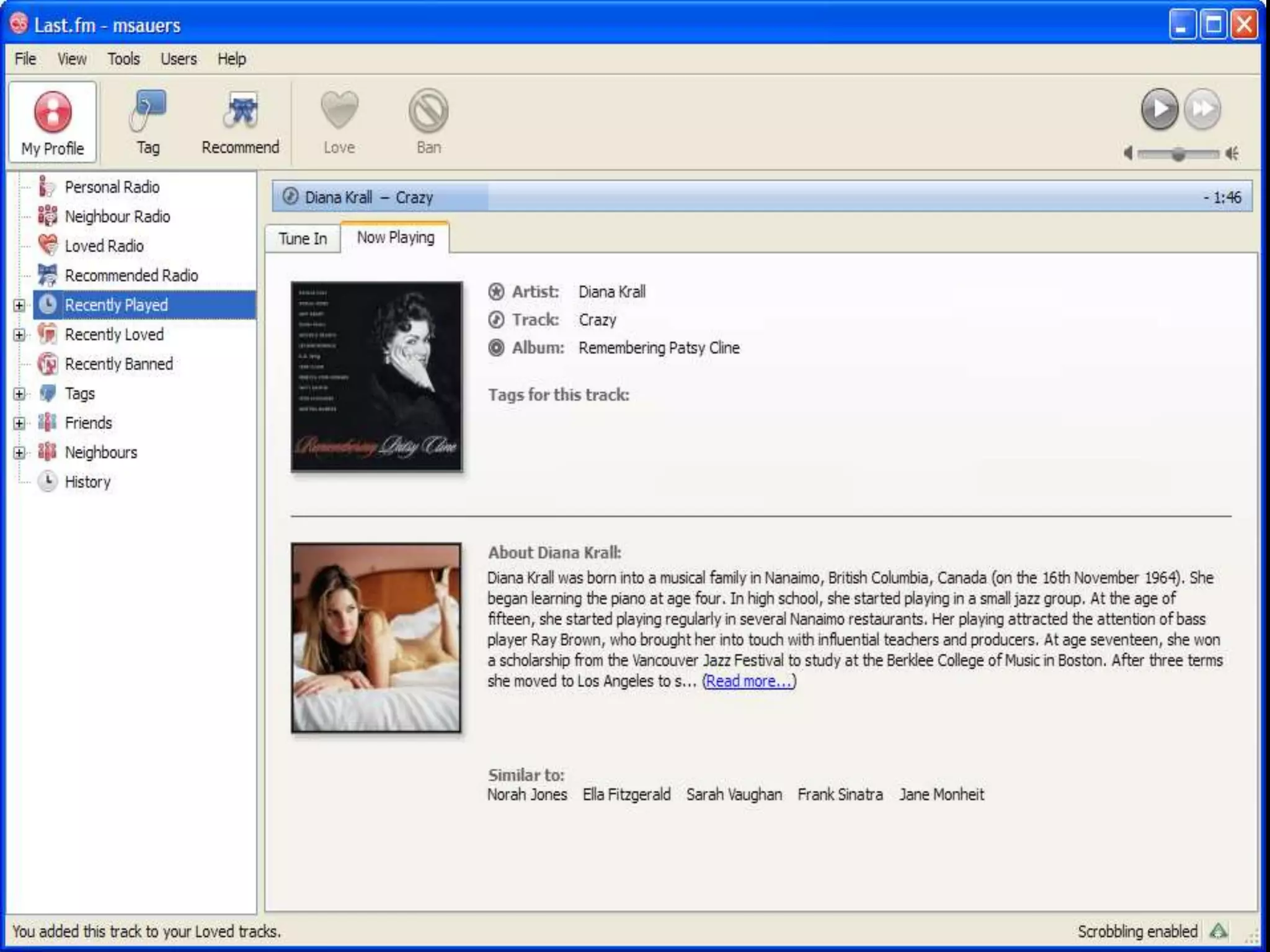 last.fm: Now Playing
 