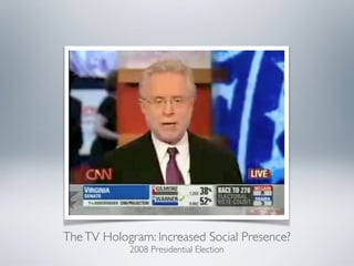 TheTV Hologram: Increased Social Presence?
2008 Presidential Election
 