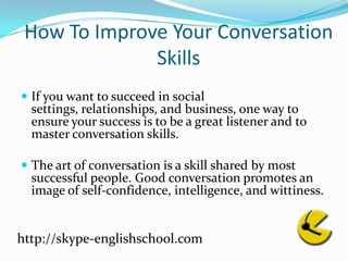 How To Improve A Conversation