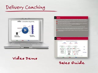 Delivery Coaching
Video Demo
Sales Guide
 