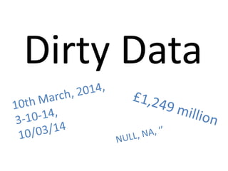 Dirty Data 
 