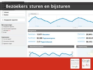 Bezoekers sturen en bijsturen
 