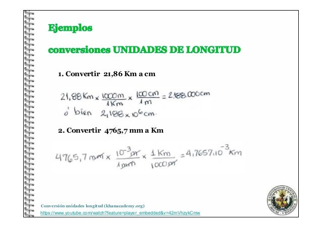 Conversión De Unidades Y Factores De Conversion