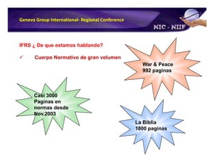 Plan de Conversion a IFRS