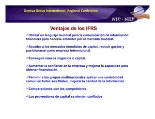 Plan de Conversion a IFRS