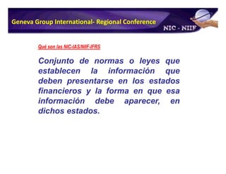 Plan de Conversion a IFRS