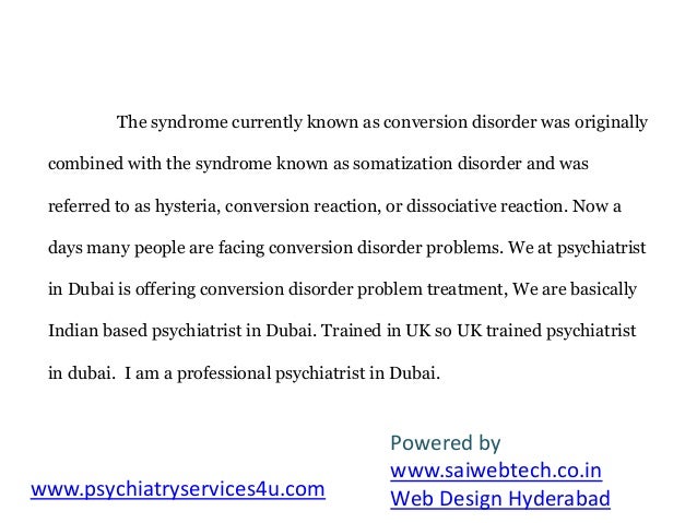 conversion reaction disorder