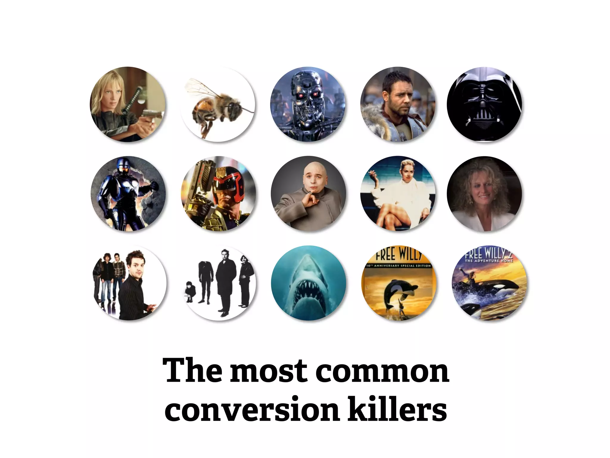 The most common 
conversion killers 
 