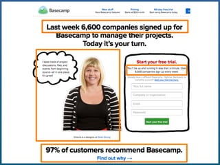 "Explainer" videos
increase conversion by
+20%
Source: Unbounce.com http://bit.ly/explainervideostats
 