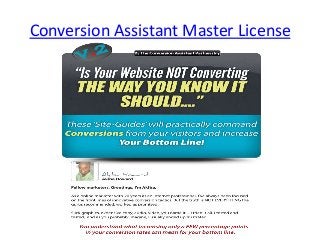Conversion Assistant Master License
 