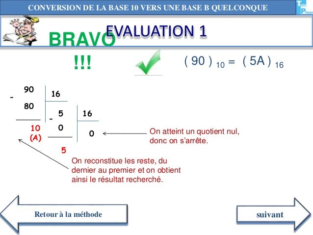 Conversion D Un Nombre Du Systeme Decimal Base 10 Vers Un Systeme D
