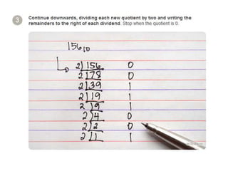 Conversion binary to decimal | PPT