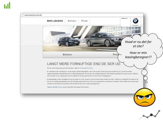 Hvad er nu det for
et site?
Hvor er min
leasingberegner!?
 
