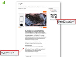 Utryghed: ”Grooming Awards”
er et ukendt trustsymbol
Utryghed: ”Virker det?”
 